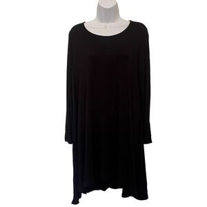Joan Vass Swing Dress Sz S Lagenlook Minimalist Flowy Whimsigoth Asymmetric New
